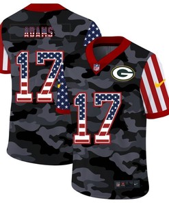Green Bay Packers Davante Adams #17 Nfl 2020 Camo Black Jersey
