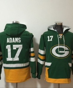 Green Bay Packers Davante Adams #17 Nfl 2020 Green Hoodie Jersey