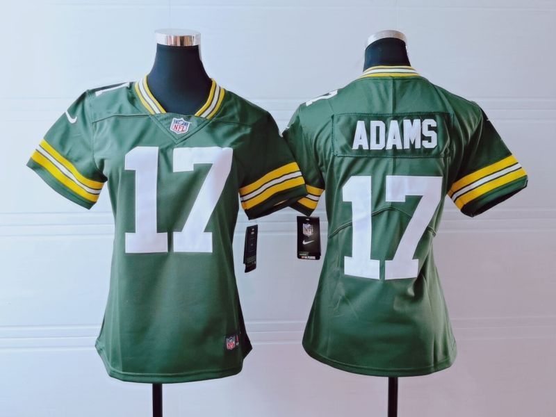 Green Bay Packers Davante Adams #17 Nfl 2020 Green Womens Jersey