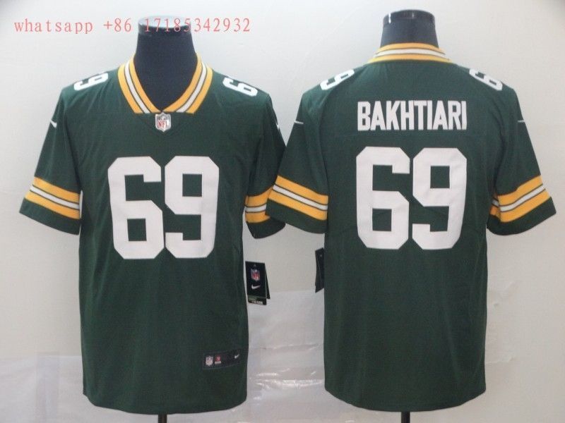 Green Bay Packers David Bakhtiari #69 2020 Nfl Green Jersey Jersey