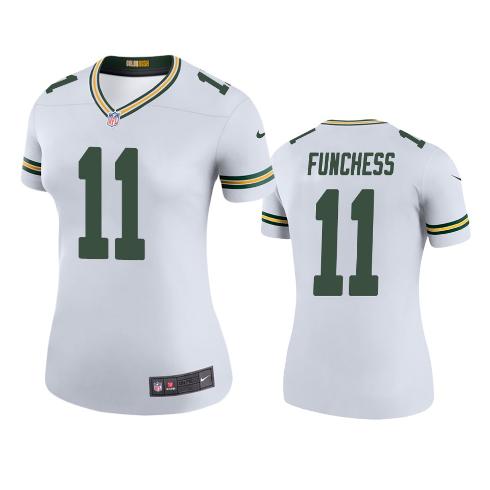 Green Bay Packers Devin Funchess White Color Rush Legend Jersey