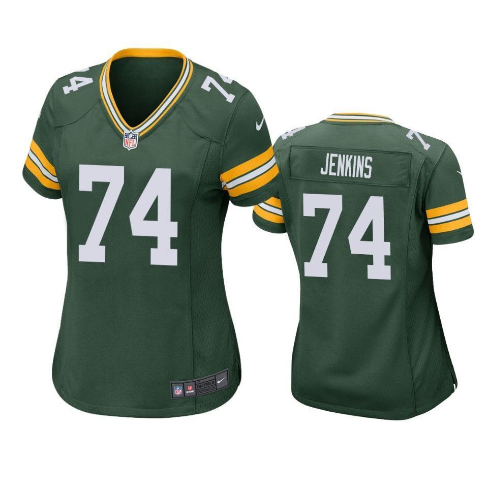 Green Bay Packers Elgton Jenkins 2019 Nfl Draft Green Game Womens Jersey