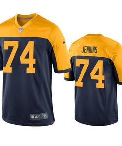 Green Bay Packers Elgton Jenkins 2019 Nfl Draft Navy Game Jersey