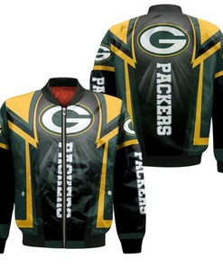 Green Bay Packers For Fans Bomber Jacket Model 2278