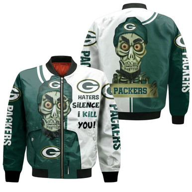 Green Bay Packers Haters I Kill You 3D Bomber Jacket Model 2284