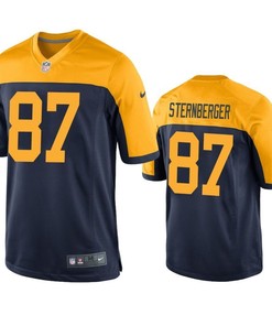 Green Bay Packers Jace Sternberger 2019 Nfl Draft Navy Game Jersey