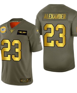 Green Bay Packers Jaire Alexander 2019 Salute To Service Nfl 100 Mens Jersey Metallic