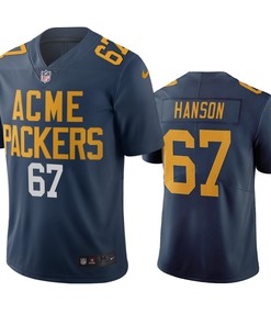 Green Bay Packers Jake Hanson Navy City Edition Vapor Limited Jersey