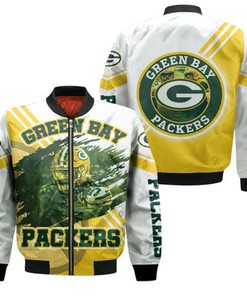 Green Bay Packers James Crawford 54 For Fans Bomber Jacket Model 2294
