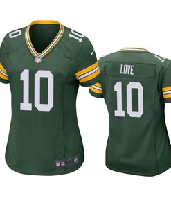 Green Bay Packers Jordan Love Green 2020 Nfl Draft Game Jersey