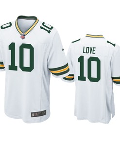 Green Bay Packers Jordan Love White 2020 Nfl Draft Game Jersey