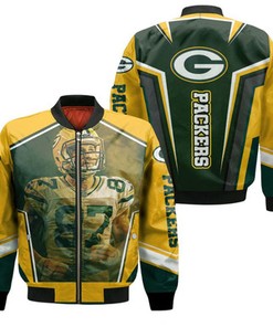 Green Bay Packers Jordy Nelson 87 For Fans Bomber Jacket Model 2300