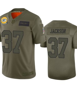 Green Bay Packers Josh Jackson Camo 2019 Salute To Service Limited Jersey