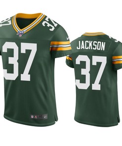 Green Bay Packers Josh Jackson Green 100th Season Vapor Elite Jersey