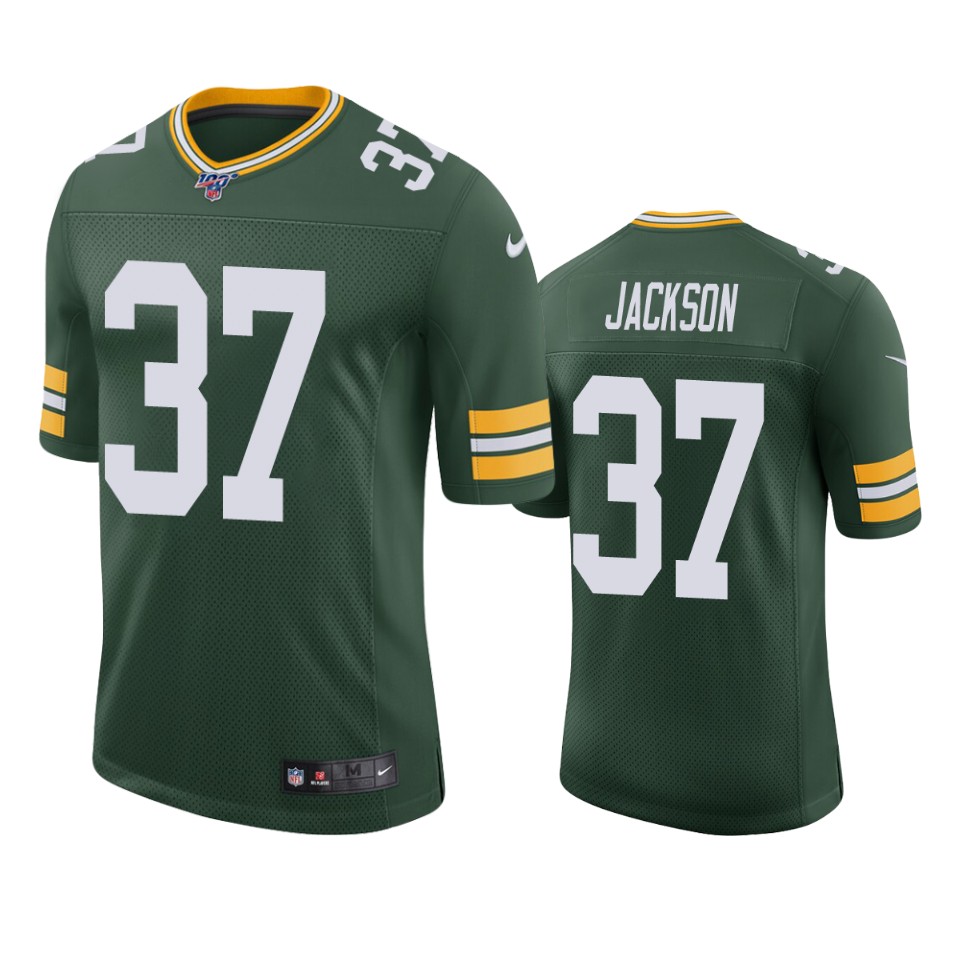 Green Bay Packers Josh Jackson Green 100th Season Vapor Limited Jersey ...