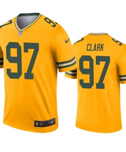 Green Bay Packers Kenny Clark Gold Inverted Legend Jersey