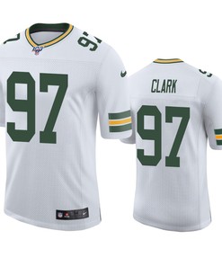 Green Bay Packers Kenny Clark White 100th Season Vapor Limited Jersey