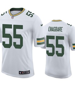 Green Bay Packers Kingsley Enagbare 55 White Vapor Limited Jersey