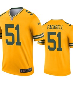 Green Bay Packers Kyler Fackrell Gold Inverted Legend Jersey