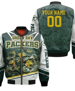 Green Bay Packers Legends Nfl 2020 Super Bowl Champions Thanks Personalized Bomber Jacket Model 2320