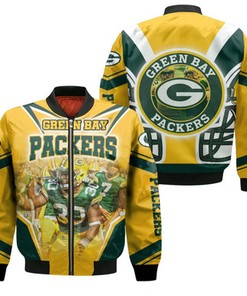 Green Bay Packers Logo Nfc North Champions Division Super Bowl 2021 Bomber Jacket Model 2328