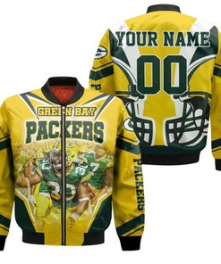 Green Bay Packers Logo Nfc North Champions Division Super Bowl 2021 Personalized Bomber Jacket Model 2330