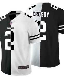 Green Bay Packers Mason Crosby #22 Nfl 2020 Black And White Jersey