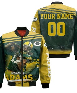 Green Bay Packers Nfc Noth Champions Davante Adams The Pack Is Back Personalized Bomber Jacket Model 2350