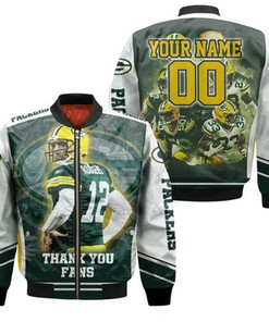 Green Bay Packers Nfc Noth Champions Thank You Fans For All Lover Personalized Bomber Jacket Model 2360