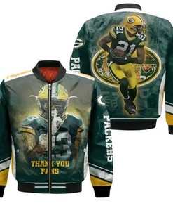 Green Bay Packers Nfc Noth Division Champions Jaire Alexander Darnell Savage Thank You Fans Bomber Jacket Model 2371