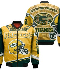 Green Bay Packers Nfl 2020 Season Nfc North Winner Legend Great Players Thanks Bomber Jacket Model 2379