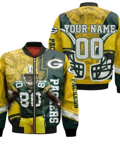 Green Bay Packers Nfl Donald Driver Great Player Best Team Personalized Bomber Jacket Model 2383