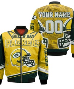 Green Bay Packers Nfl Nfc North Winner Legend Great Players Thanks Personalized Bomber Jacket Model 2389