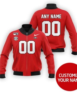 Green Bay Packers Nfl Super Bowl Champions White Personalized Number Name Red Gift For Packers Fans Bomber Jacket