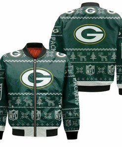 Green Bay Packers Nfl Ugly Sweatshirt Christmas 3D Bomber Jacket Model 2391