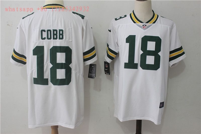 Green Bay Packers Randall Cobb Ii #18 2020 Nfl White Jersey Jersey