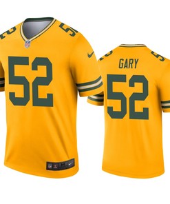 Green Bay Packers Rashan Gary Gold Inverted Legend Jersey