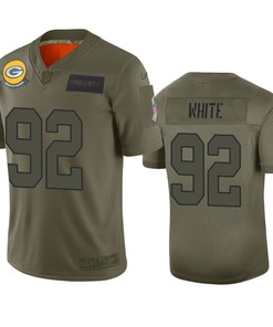 Green Bay Packers Reggie White Camo 2019 Salute To Service Limited Jersey