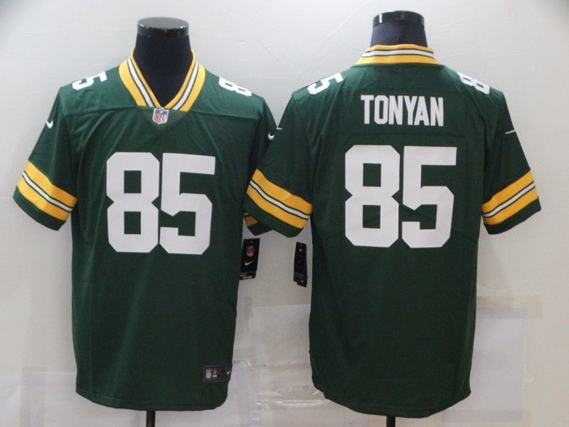 Green Bay Packers Robert Tonyan #85 Nfl 2020 Dark Green Jersey