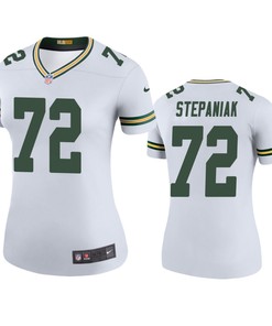 Green Bay Packers Simon Stepaniak White Color Rush Legend Jersey - Womens