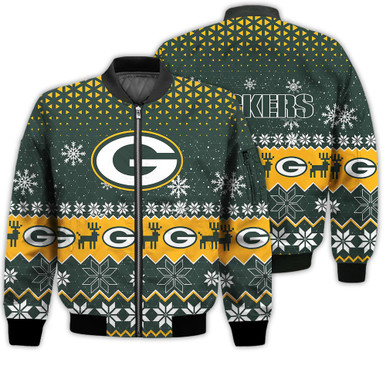 Green Bay Packers Sports Football American Ugly Christmas Sweater Gifts Unisex 3D Bomber Jacket