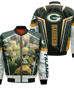 Green Bay Packers Teams Discussing Nfc North Division Champions Super Bowl 2021 Bomber Jacket Model 2417