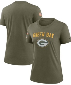 Green Bay Packers Women's 2022 Salute To Service Legend T-Shirt - Olive