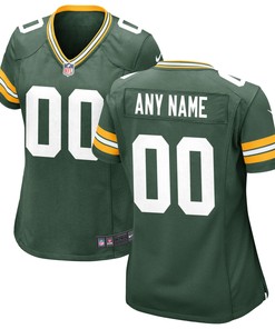Green Bay Packers Womens Custom Game Jersey - Green Custom Jerseys Nfl