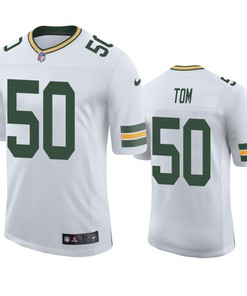 Green Bay Packers Zach Tom 50 White Vapor Limited Jersey