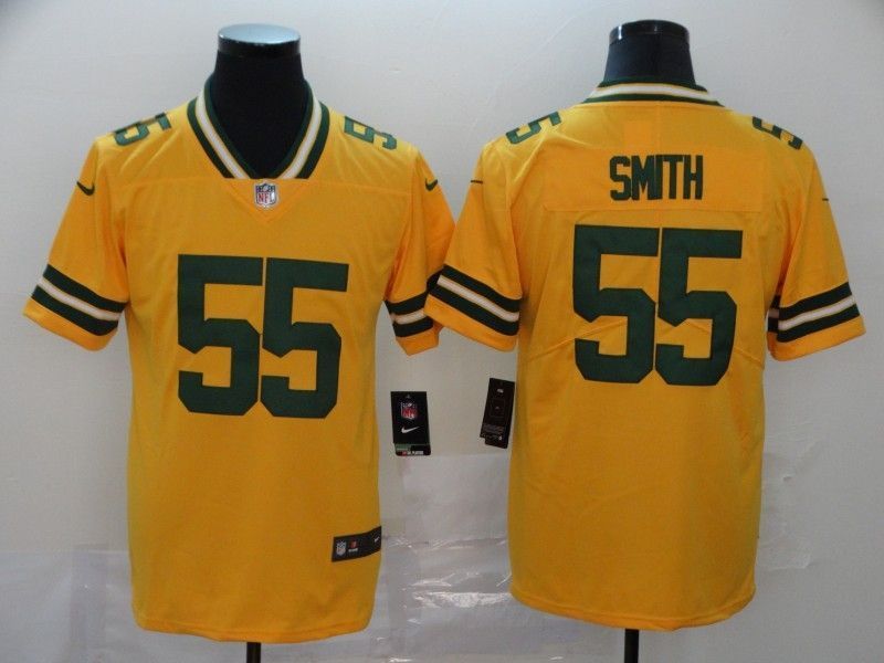 Green Bay Packers Zadarius Smith #55 2020 Nfl Gold Jersey Jersey