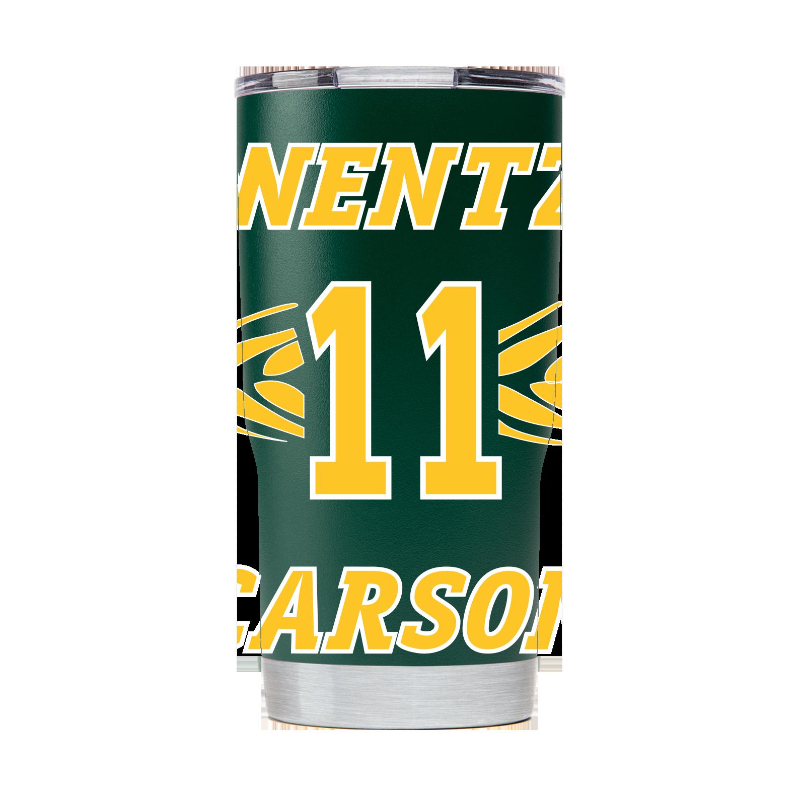 Green Carson Wentz Tumbler - A Fan Favorite