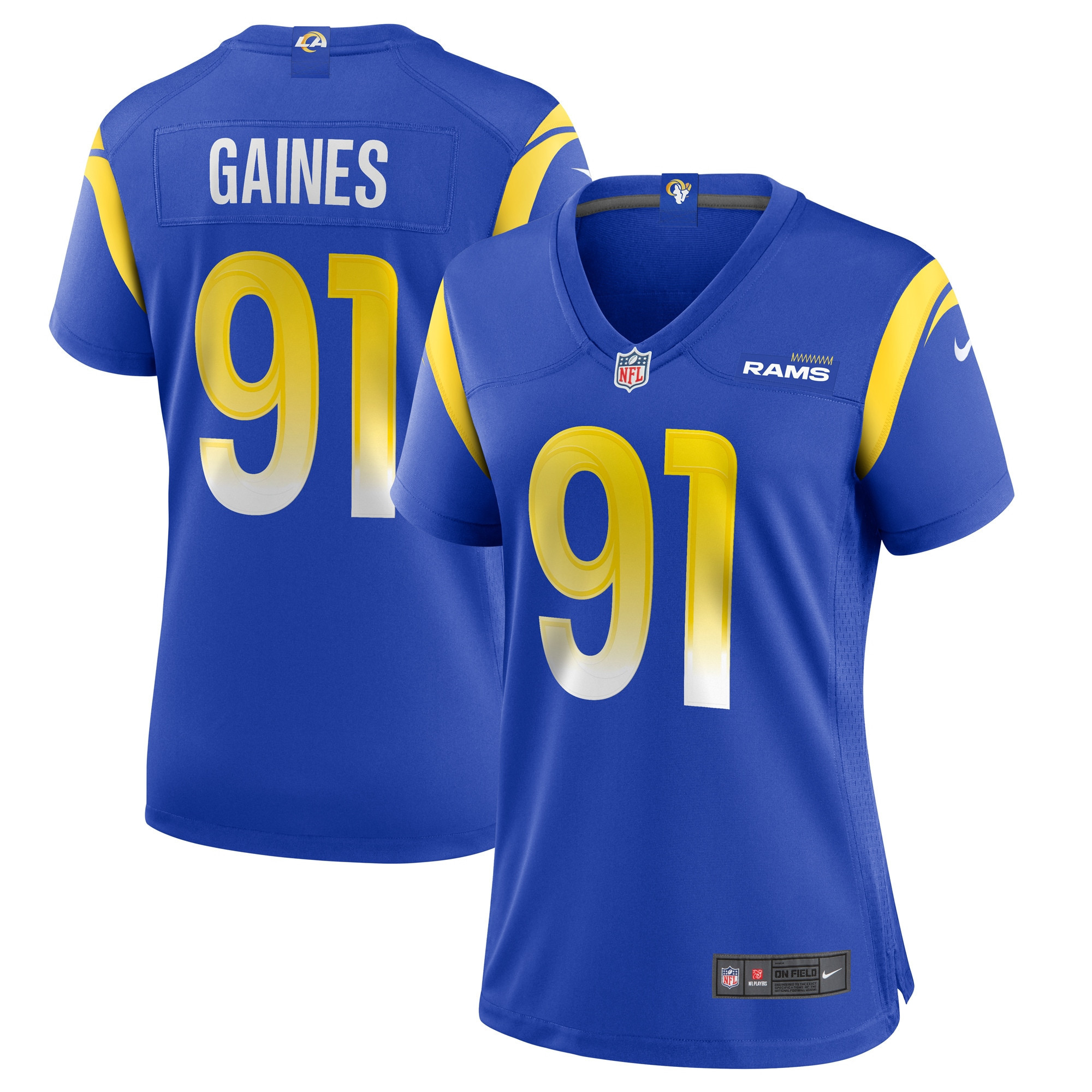 Greg Gaines Los Angeles Rams Womens Game Jersey - Royal Nfl