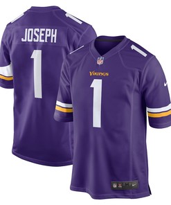 Greg Joseph 1 Minnesota Vikings Game Jersey - Purple
