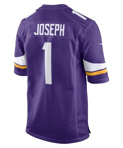 Greg Joseph 1 Minnesota Vikings Game Jersey - Purple